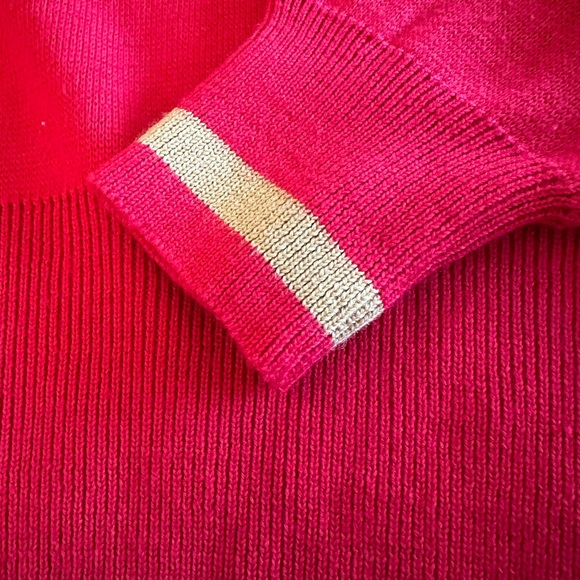 Obermeyer Vintage Floral Embroidered 80’s Wool Blend Turtleneck Ski Sweater Med - Picture 5 of 14